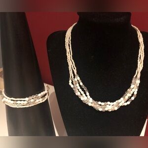 3/$20 Multi Strand Beaded Necklace and Bracelet
